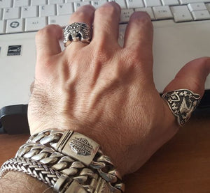 Sinister Silver Co Biker Bracelets Post