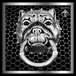 Sterling Silver Bulldog Wallet Chain Connector - Sinister Silver Co. Collections