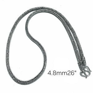 Sterling Silver Biker Necklace Custom For Rob ONLY! 4.8MM