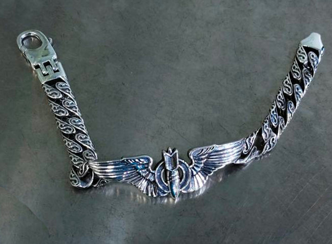 Custom 3D Bracelet In Sterling Silver Completed For Drew
