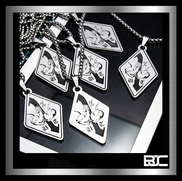 Biker MC Pendant 10 Pieces In Stainless Steel-1 Biker Jewelry Club & Sinister Silver Co.