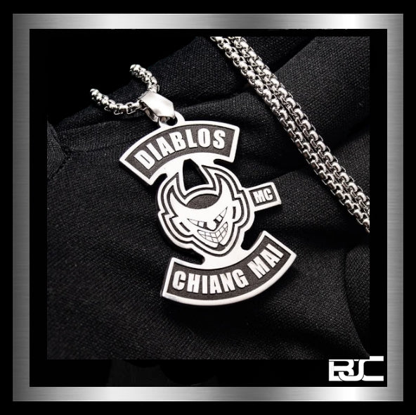 Biker MC Pendant 10 Pieces In Stainless Steel-0 Biker Jewelry Club & Sinister Silver Co.