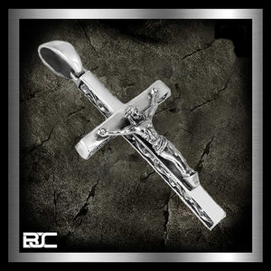 Sterling Silver Biker Crucifix Cross Pendant 1 Biker Jewelry Club Sinister Silver Co.