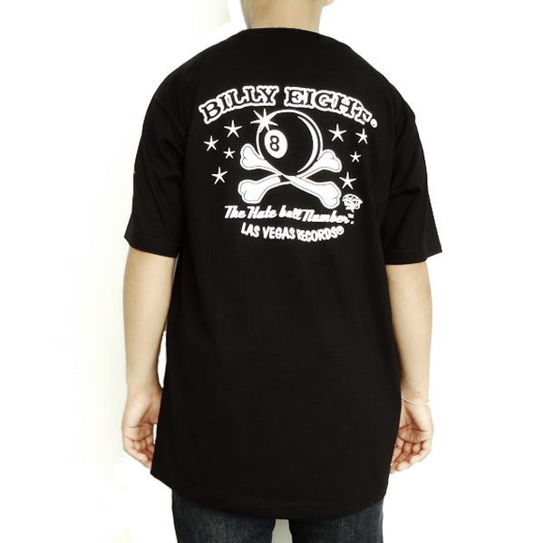 Large Black Billy Eight Ball Rockabilly Rat Rod Mens T Shirt - Sinister Silver Co.