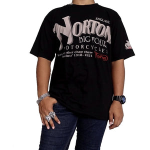 X-Large Mens Vintage Style Norton England Motorcycles Biker T Shirt - Sinister Silver Co.