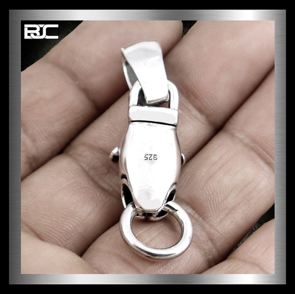 Sterling silver pitbull pendant cheap