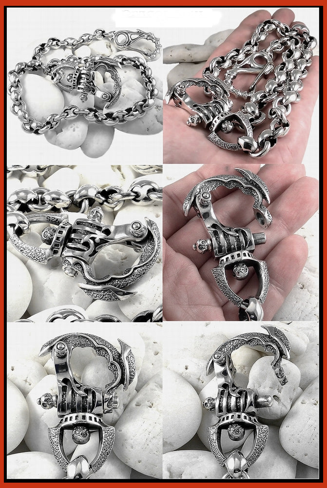 Biker Jewelry  Rings Bracelets Earrings Necklaces Pendants Wallet Hip  Chains Steel