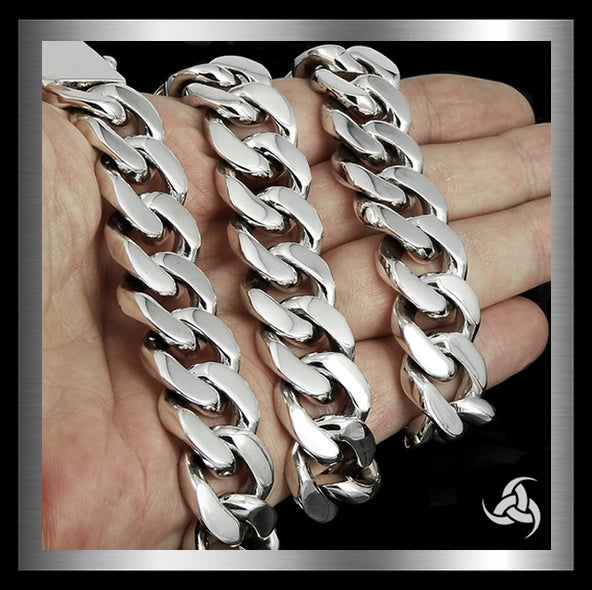 Sterling Silver Mens Cuban Link Chain Necklace